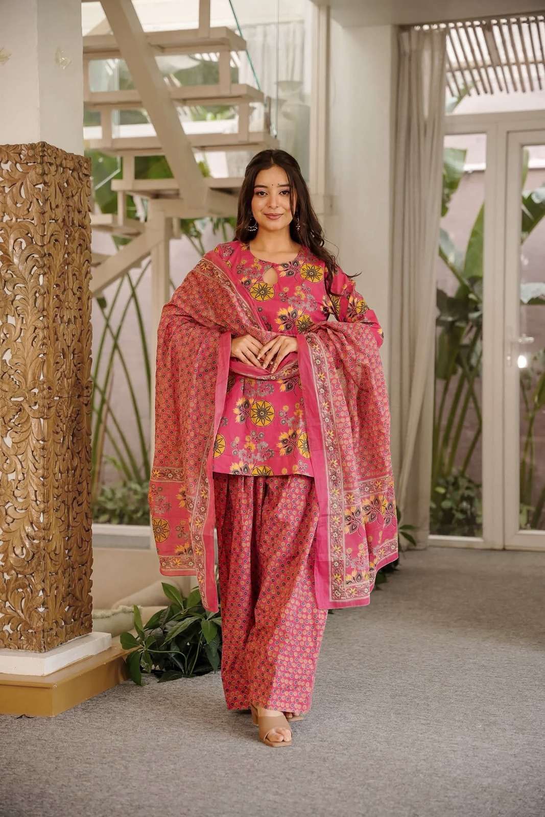 PURPLE CREATION SORAYA CANBRIC COTTON FARSHI SUIT PARTY & WEDDING TYPE SUPPLIER